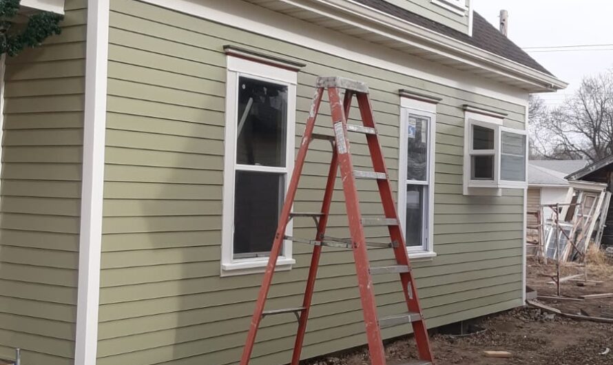 EXTERIOR. RED CLOUD PAINT JOB.